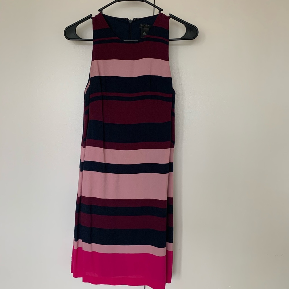Ann Taylor Striped Dress 0P